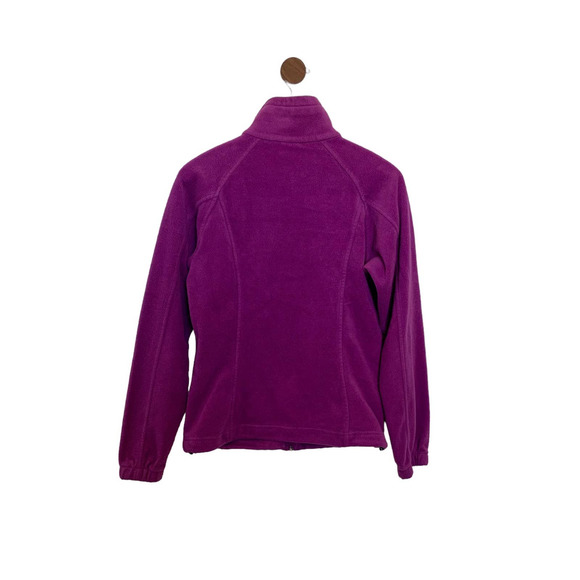 Columbia Womens Fleece Jacket Size Medium Purple Casual Long Sleeve - Picture 10 of 16